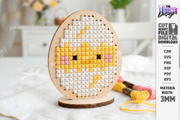 Easter Cross Stitch Ornament Laser Cut Review