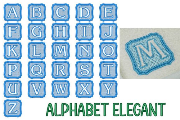 Review: Elegant Alphabet 7x7cm Embroidery Font