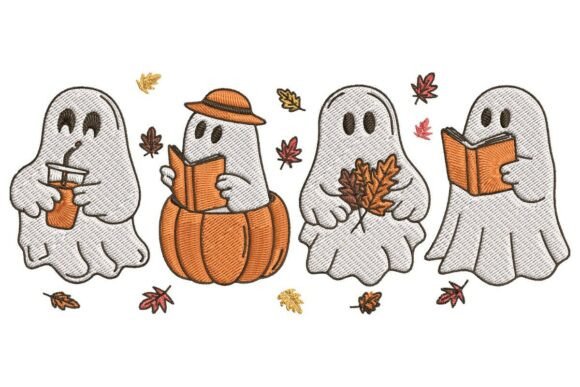 Review: Spooky-Cute Cozy Ghost Scene for Sweatshirts