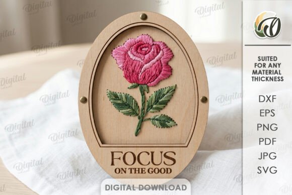 Review: Wooden Embroidery Template Laser Cut for Makers