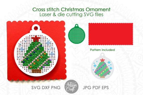 Reviewing Cross Stitch Christmas Ornament SVG for Apparel
