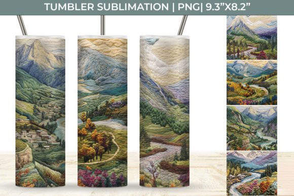 Reviewing Embroidery Mountain Landscape Tumbler Pn