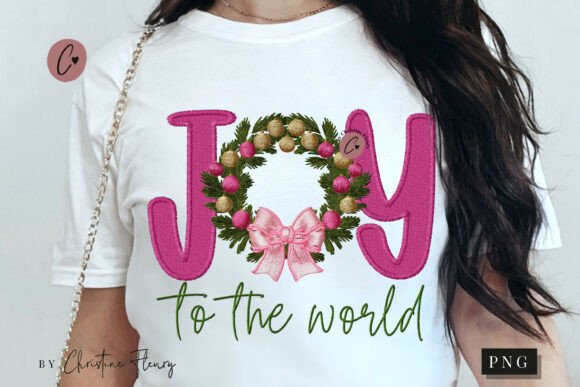 Reviewing Faux Embroidery Joy the World PNG