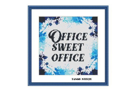 Reviewing Office Sweet Office Cross Stitch for Etsy