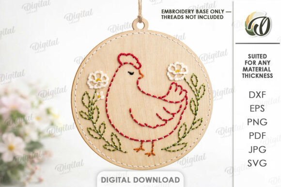 Reviewing the Easter Embroidery Blank Laser Cut