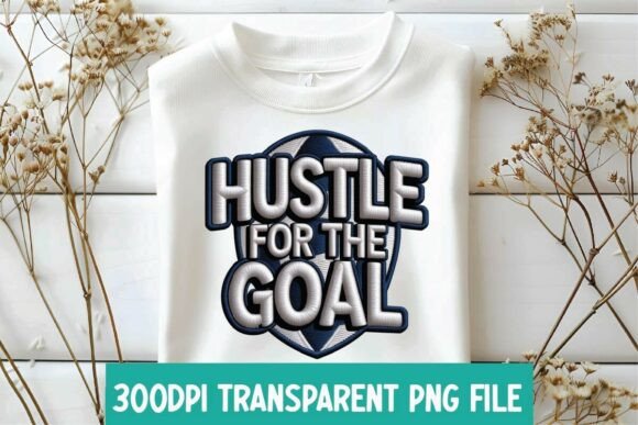 Reviewing the Soccer Hustle Quote Faux Embroidery PNG