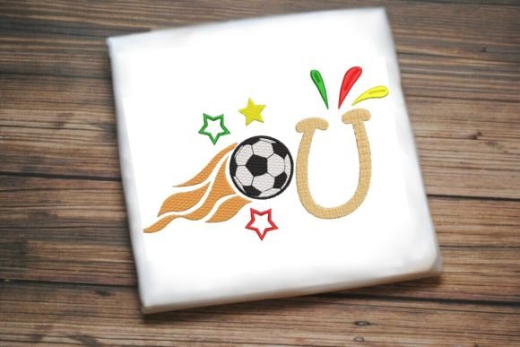 Reviewing U Letter Soccer Ball Alphabet for Embroidery