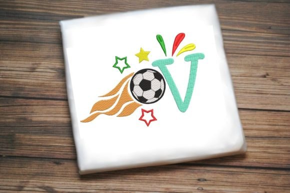 Reviewing V Letter Soccer Ball Alphabet for Branding
